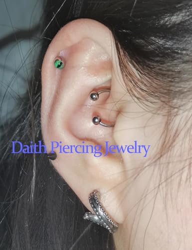16g Septum Rings Internally Threaded Surgical Steel Septum Jewelry Lip Rings Hoop Labret Jewelry Horseshoe Earrings Daith Piercing Jewelry for Women Men 6mm 8mm 10mm 12mm Silver Gold - color: 16G-Silver tone-Nose septum Earring Lip hoop