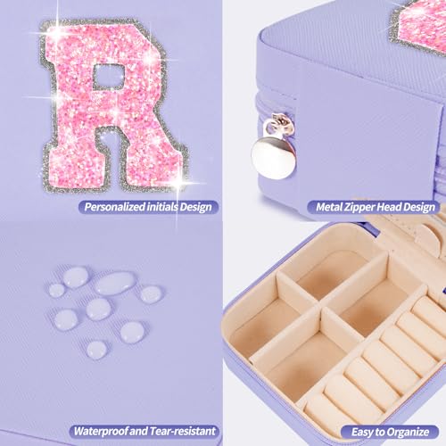 Uygafly Gifts for Teen Girl Trendy Stuff,Birthday Gift for 5 6 7 8 9 10 11 12 13 14 15 Year Old Girls,Cute Travel Jewelry Case Small Box - Lavender,R - color: Lavender, style: R