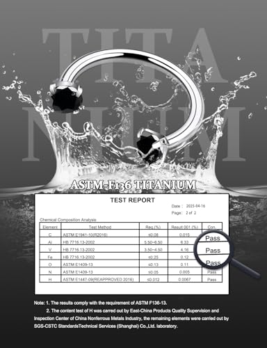 16G F136 Titanium Internal Thread Horseshoe Septum Nose Ring Piercing Jewelry Circular Barbell Helix Snug Tragus Rook Daith Cartilage Earring Lip Ring Piercing Jewelry for Women Men 8MM 10MM - style: 16G, 10MM Length, Black CZ