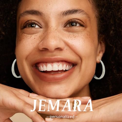 JEMARA Silver Hoop Earrings for Women Hypoallergenic 925 Sterling Silver Post Hoop Earrings Lightweight Thick Large Silver Hoop Earrings 30/40/50MM - color: Silver-40MM