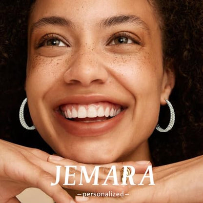 JEMARA Silver Hoop Earrings for Women Hypoallergenic 925 Sterling Silver Post Hoop Earrings Lightweight Thick Large Silver Hoop Earrings 30/40/50MM - color: Silver-40MM