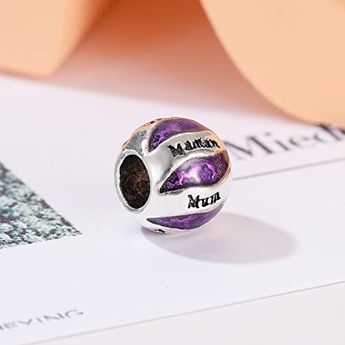 12pcs Mixed Silver Plated Colorful Enamel Alloy Beads Dangle Charms Fits for European Snake Chain Bracelet Necklace DIY Jewelry Making Supplies - color: 14pcs Beads