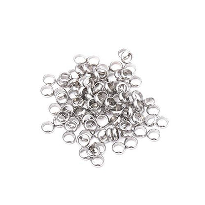 Stainless Steel Spacer Beads 2.5x1mm Rondelle Loose Charm Caps Beads for DIY Jewelry Making 100pcs with 1.5mm Hole - color: 2.5x1mm 1.5mm