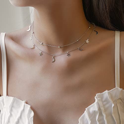 YANCHUN Layered Initial Necklace for Women Gold Dainty Layered Necklace Letter Pendant Necklaces Gold Chain Necklaces Set Trendy Jewelry Birthday Gifts for Women - color: Z6