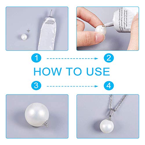 UNICRAFTALE 100pcs Stainless Steel Screw Eye Pin Peg Bails Cup Pearl Peg Bails Pin Pendants Small Pin Eye Screws Connectors Pendants Clasps Hooks for Half Drilled Beads Jewelry Earring Making 8mm Long - color: Stainless Steel Color-Flower