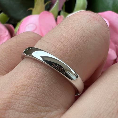 TUTISS 2mm 3mm 4mm 5mm 6mm 7mm 8mm 10mm White Tungsten Rings for Men Women Engagement Wedding Bands Domed Polished Shiny Comfort Fit - color: 3mm White Tungsten