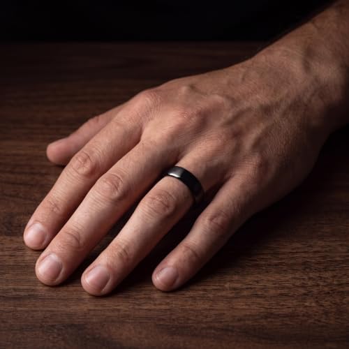 Tungsten Wedding Band Ring 10mm 8mm 6mm 4mm for Men Women 18k Rose Gold Plated Dome Black Grey Brushed Polished - color: 1 Rose Gold Black Tungsten