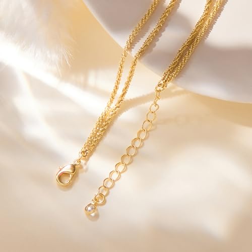 Gold/Sterling Silver Anklet Bracelets for Women Waterproof, Non Tarnish 925 Sterling Sliver Plated Heart Evileye Butterfly Charm, Dainty Summer Beach Anklets for Women, Beach Vacation Bikini Outfits for Her Mom - style: Sparking-Gold