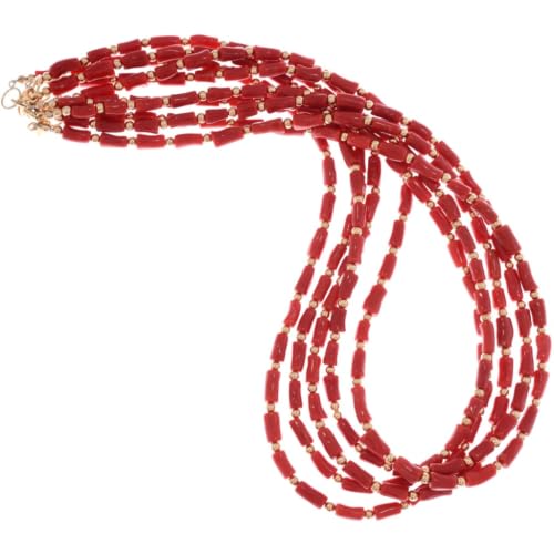 Alltribes Navajo Grade AAA Mediterranean Coral Golden Bead Necklace Single Strand 25 Inches Long 0206
