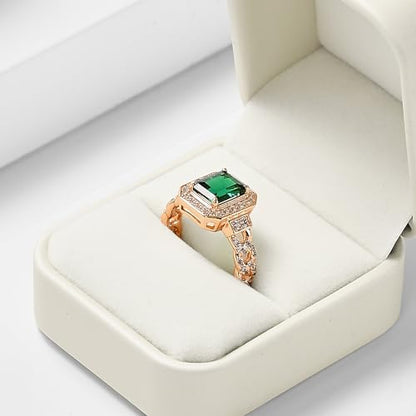 Oirlv Luxury Leather Jewelry Ring Box Engagement Ring Box Wedding Day Keepsake Box(Creamy-white) - color: Creamy-white, size: Ring Box