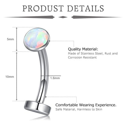 VCMART Belly Button Ring Belly Button Piercing Belly Rings Dangle Belly Button Rings Surgical Steel Clicker Floating Belly Button Rings for Women 14G Silver Gold Belly Navel Piercings Jewelry - color: A5 -3pcs, silver