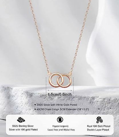 925 Silver Adjustable Necklace Circle Minimalist Enamel Tiny Heart Cactus Triangle Pendant Dainty Choker for Women - color: Inlay Circle