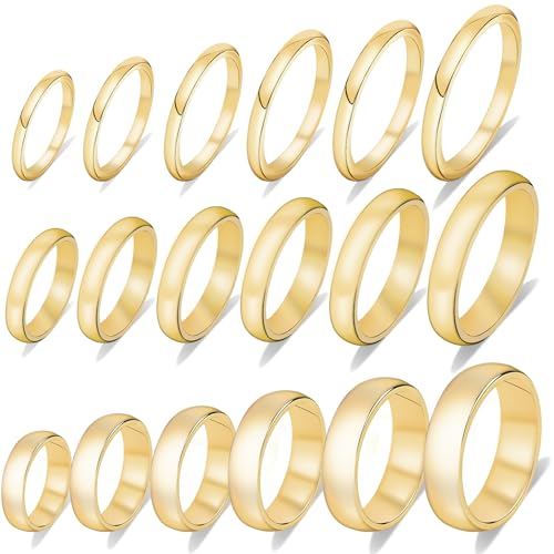 ONESING 18-31 Pcs Knuckle Rings for Women Stackable Rings Sets Vintage Joint Finger Rings Gold Rings Set for Women Men Hollow Carved Flowers Crystal Rings - color: Gold-18PCS