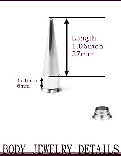 Jenxnjsjo 14g to 7/8in Ear Gauges Plugs Tunnels Taper Earrings Stretching Expander Kit Set for Women Men - color: 021: Tapers, size: 6g (4mm)