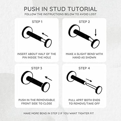 20G 18G 16G Push in Threadless Nose Stud Rings for Women Men Surgical Steel Tragus Earrings Flat Back Nose Studs CZ Cartilage Earrings 6mm 8mm Labret Studs Monroe Lip Piercing Jewelry - color: 2/ 3/ 4/ 5/ 6mm RQ CZ/ 6mm Bar/ Black/ 10Pcs, size: 16G