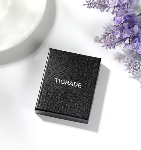 TIGRADE 3mm Women Titanium Engagement Ring Cubic Zirconia Eternity Wedding Band Size 3-13.5 - color: Purple-Pink
