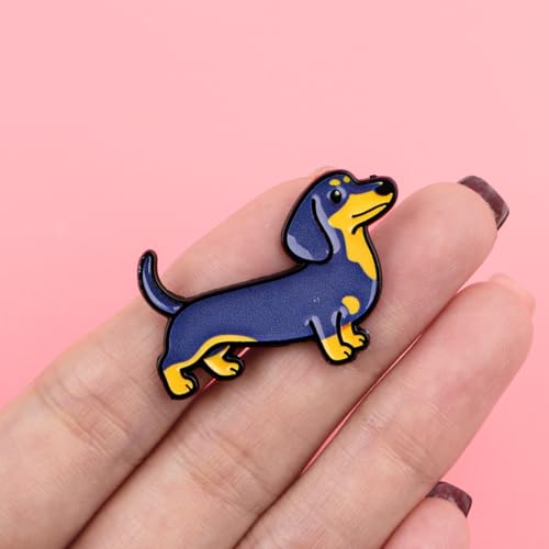 8PCS Cute Dachshund Pins Set – Adorable Sausage Dog Enamel Lapel Pins for Pet Lovers – Kawaii Dog Brooches for Jackets, Bags, Hats – Perfect Gifts for WienerDog Fans & Animal Enthusiasts