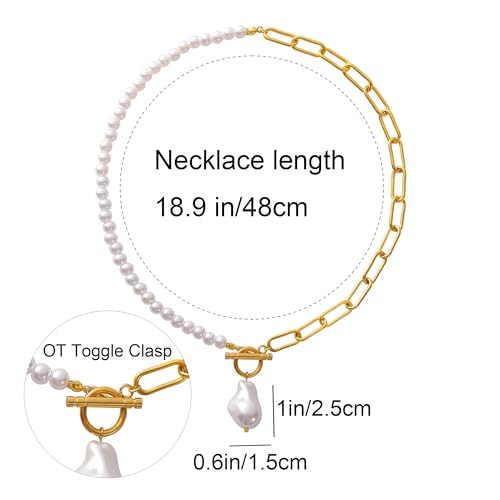 Wellike Colorful Beaded Necklaces For Women Pearl Choker Necklace 18k Gold Plated Dainty Handmade Summer Trendy Jewelry - color: KKWX1690