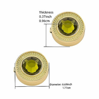 Mens Button Covers Tuxedo Shirt Cufflinks Alternative | Fake cufflinks and alternative fashion jewelry accessories for mens formal business dress shirts suits and groomsmen - color: H Golden brown