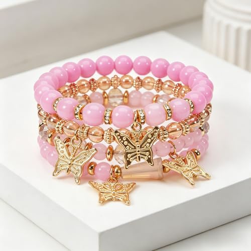 Boho Wooden Beads Bracelets Bohemian Bracelet Stack for Men Women Wood Beaded Bracelet Set - color: N