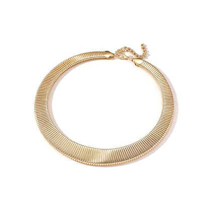 Collar Necklace for Woman Trendy Silver Choker Necklaces for Woman Statement Open Round Collar Choker Necklace - style: Style 1