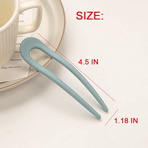 8 Pack French Style U Shaped Hair Pins for Women Girls Hairstyle Accessories