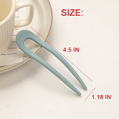 8 Pack French Style U Shaped Hair Pins for Women Girls Hairstyle Accessories