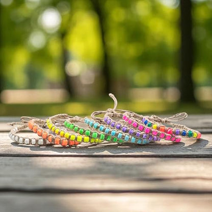 BlueRica Hemp Anklet with Puka Shell Beads - style: White