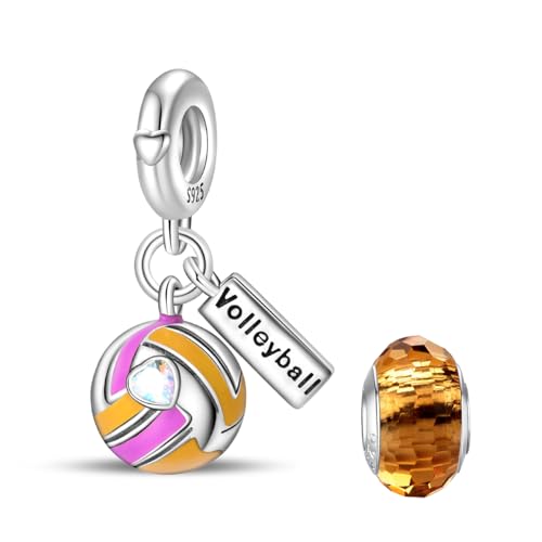 LNQOBU 925 Sterling Silver Charms for Bracelets Dangle Pendant fit Pandora Bracelets or Necklaces Jewelry Woman Gift Beads Charm (With one Spacer Beads) - style: Charms Bead 1661