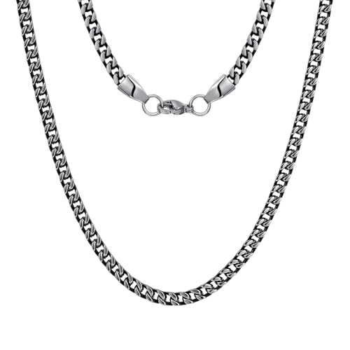 Stainless Steel Chain Necklaces,Rolo Chain Necklace for Men Women,Unique Fashion and Charm Jewelry, Silver Tone Chain,Stainless Steel Adjustable Link, Gifts for Friends/Husband/Dad - style: 1493