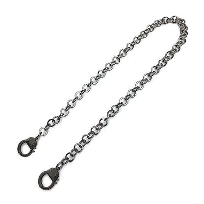 Succuba Stainless Steel Handcuff Choker Necklace Chain Pendant Choker Collar Necklace for Women and Men from 16 to 24 Inches with Box - color: B, size: 24 Inches