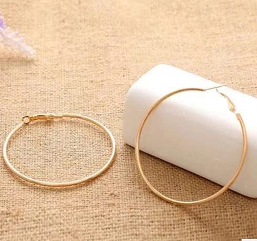 1 Pairs Stainless Steel Clip On Hoop Earrings for Women Fake Hoop Earrings Spring Hoop Earrings for Non-Pierced Ears Durability and Professional