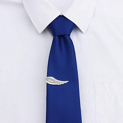 HAWSON 2 inch Tie Clip for Men-Novelty Sport Necktie Bar Clip,Tie Pin,Special Interesting Gift for Men - style: Angel Wing