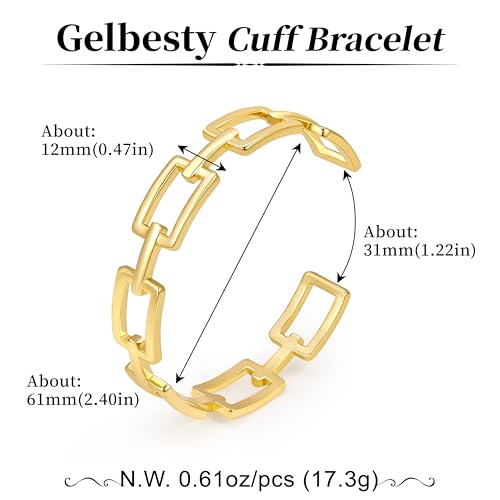 Gelbesty Infinity Love Knot Dainty Gold Bangle Bracelets for Women, 14K Gold Plated Adjustable 925 Silver Bracelet, Trendy Jewelry Gifts for Valentine's Day - color: Silver_Square