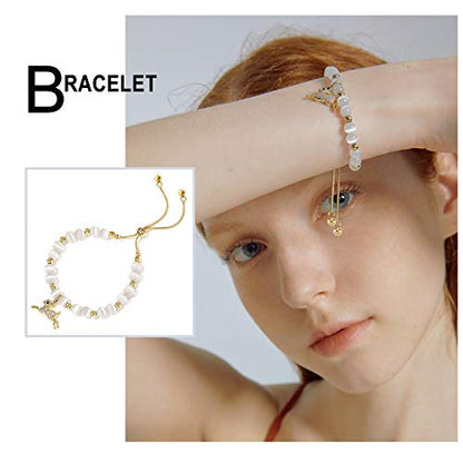 UNICRAFTALE Sphere Charms 304 Stainless Steel Round Ball Pendants Vacuum Plating Charm or Necklace Bracelet Jewelry Making - color: Gold, size: 3/4mm Diameter