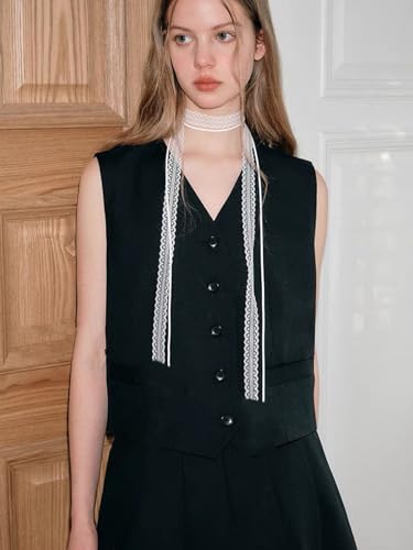 Bravace Lace Bow Choker Necklace for Women Long Wrap Tie Layered Ballet Lace Collar Elegant Black Lolita Gothic Party Neck Jewelry Romantic Adjustable Velvet Ribbon Trendy Accessory Gift - color: White
