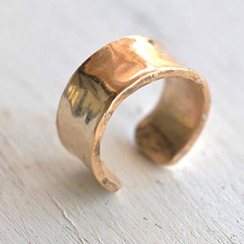 Ear Cuff for Non Pierced Ears Cartilage helix Hammered Ear Cuff for Women Jewelry Earring - color: Gold Filled