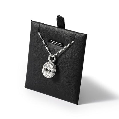 Oirlv Black Leather Jewelry Tray Insert Cards | Soft Protective Surface, Fits Standard Jewelry Trays, Holds Jewelry Securely, Sleek Professional Finish - style: PJ01103