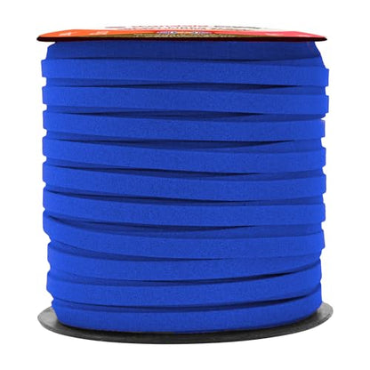 Mandala Crafts 5mm Cobalt Blue Faux Suede Vegan Leather, Jewelry Making | 50 Yards Durable Flat Leather Strings, Laces & Strips for Bracelets, Necklaces, Braiding, Dream Catchers Supplies & Chokers - color: Cobalt Blue, size: 5mm 50 Yards
