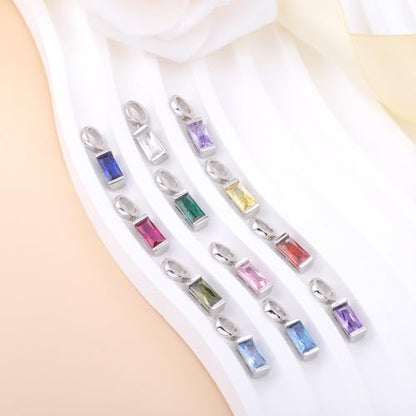 Helonley Birthstone Charms for Charms Bracelet: Birth Stone Charms | 925 Sterling Silver Birth Stone Bead Charms for Bracelets and Necklaces, Christmas Birthday Gifts for Mom and Wife - color: Jul.