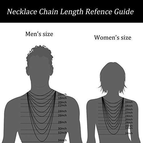 Square Rolo Chain Necklace Stainless Steel Round Box Necklace for Men & Women - size: 26 Inches, style: 7 mm Wide