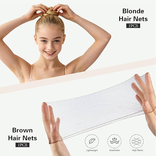 Hair Accessories Kit, Bobby Pins Set with Storage Box, Dance Competition Essentials Hair Styling Kit for Women Travel Ballet Updo Hairstyles(Black) - color: Black