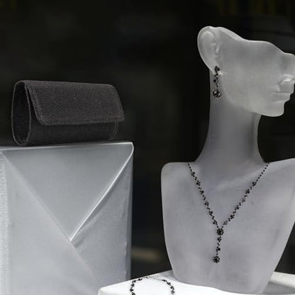 4 Pcs Rhinestone Jewelry Clutch Purses Bag Jewelry Sets for Women Wedding, Homecoming Bling Accessories Earrings Necklace Bracelet Evening Bag Handbag Clutch Purses