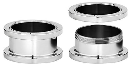 Forbidden Body Jewelry 1.2mm - 16mm Surgical Steel Ear Gauges Screw Fit Tunnels, Tunnel Plug Earrings Sold as a Pair - style: 16mm (5/8 Inch)