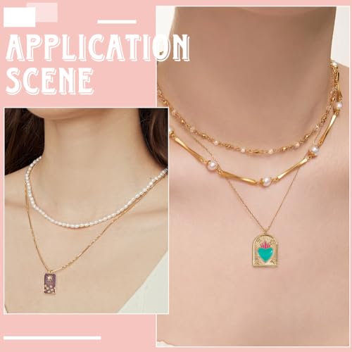 SUNNYCLUE 1 Box 8 Styles Real 18k Gold Plated Enamel Heart Charms Gold Heart Charms Metal Colorful Rectangle Evil Eye Hearts Sun Pendant for Jewelry Making Women Adults Crafts Bracelets Gifts Supplies