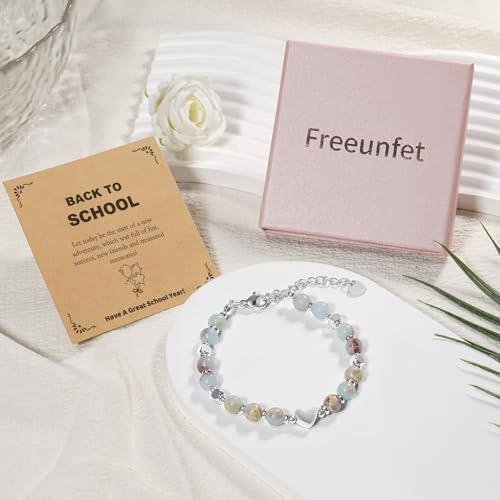 Beaded Bracelet for Women - Inspirational Sometimes You Forget You're Awesome Friendship Jewelry, Dainty Birthday Gift for Best Friends, Mom, Sister, Daughter - style: Back to school