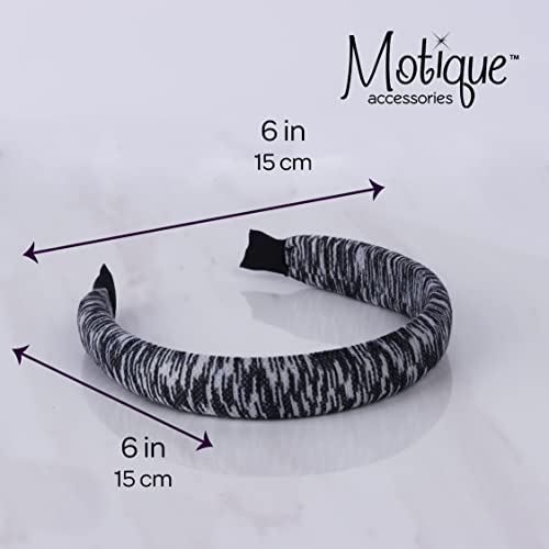 Padded Headband for Women for Women (Grey Stripe) - color: Striped Grey