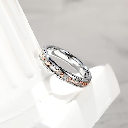King Will Mens 8mm Cross Groove Tungsten Carbide Wedding Ring | Rose Gold, 8mm, Grooved, Comfort Fit, Cross design, Everyday Wear - color: Frosted-Gold 8mm