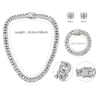 Luxval Tennis Necklace 14K Gold Plated Rhinestone Butterfly Choker Necklaces for women Dainty Zirconia Cut Faux Diamond chain 3mm - color: Cuban-3sets