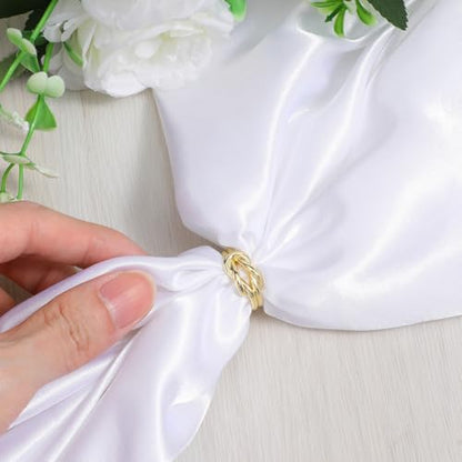2 PCS Scarf Rings for Women 0.9in Knot Scarf Clip for Shawl Scarves Dress Buckle Wrap Clasp Clip Clothing Accessories